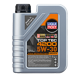 שמן LIQUI MOLY 5W30 TOP TEC 4200 שמן LIQUI MOLY 5W30 TOP TEC 4200