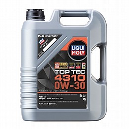 שמן מנוע LIQUI MOLY TOP TEC 4310 0W-30 שמן מנוע LIQUI MOLY TOP TEC 4310 0W-30