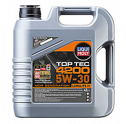שמן מנוע LIQUI MOLY TOP TEC 4200 5W30 4L שמן מנוע LIQUI MOLY TOP TEC 4200 5W30 4L