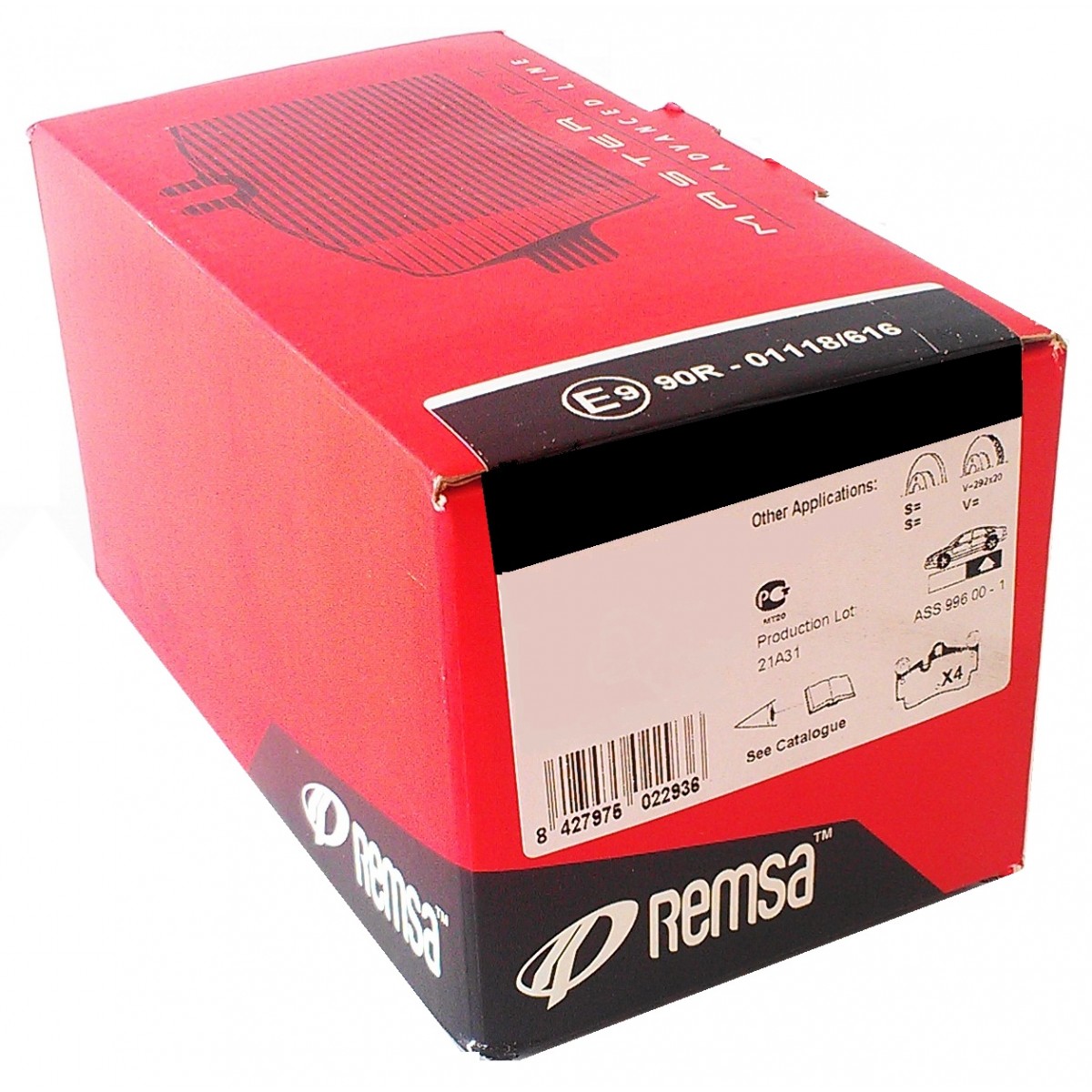 Just Motor מבית אבי חלקי חילוף סט רפידות בלם קדמי חברת REMSA