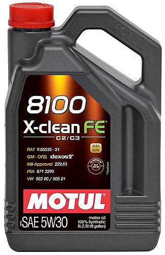 ��� ���� MOTUL 8100 X-CLEAN FE 5W30  5L