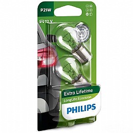 ��� ����� ��� ��� P21W ���� PHILIPS ������ LongLife EcoVision