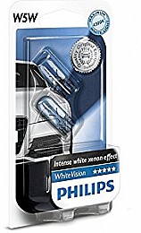��� ����� ���� 12V WhiteVision W5W - ������ PHILIPS