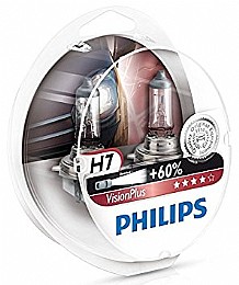 �� ����� ���� H7 �� �����  60%+ ������ PHILIPS VisionPlus12V