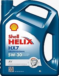 ��� ���� SHELL HELIX HX7 5W30 AV  4L