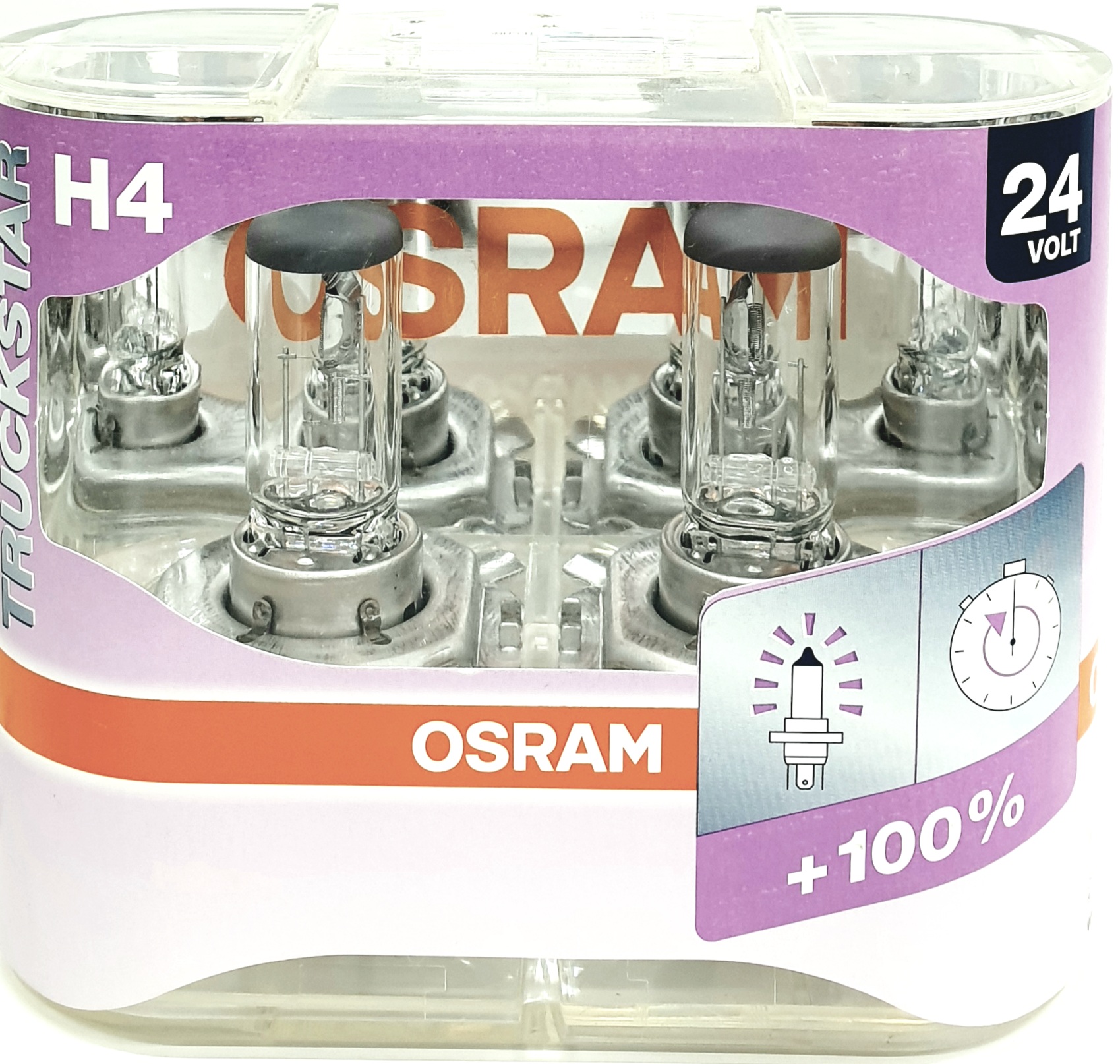 Just Motor - מבית אבי חלקי חילוף | סט נורות H4 אוסרם 24V +100%