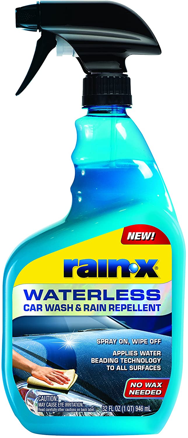 Just Motor מבית אבי חלקי חילוף תרסיס שטיפה ללא מים עם דוחה גשם RAINX WATERLESS CAR WASH