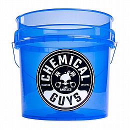  17     Chemical Guys HEAVY DUTY DETAILING BUCKET, BLAZING TRANSPARENT BLUE