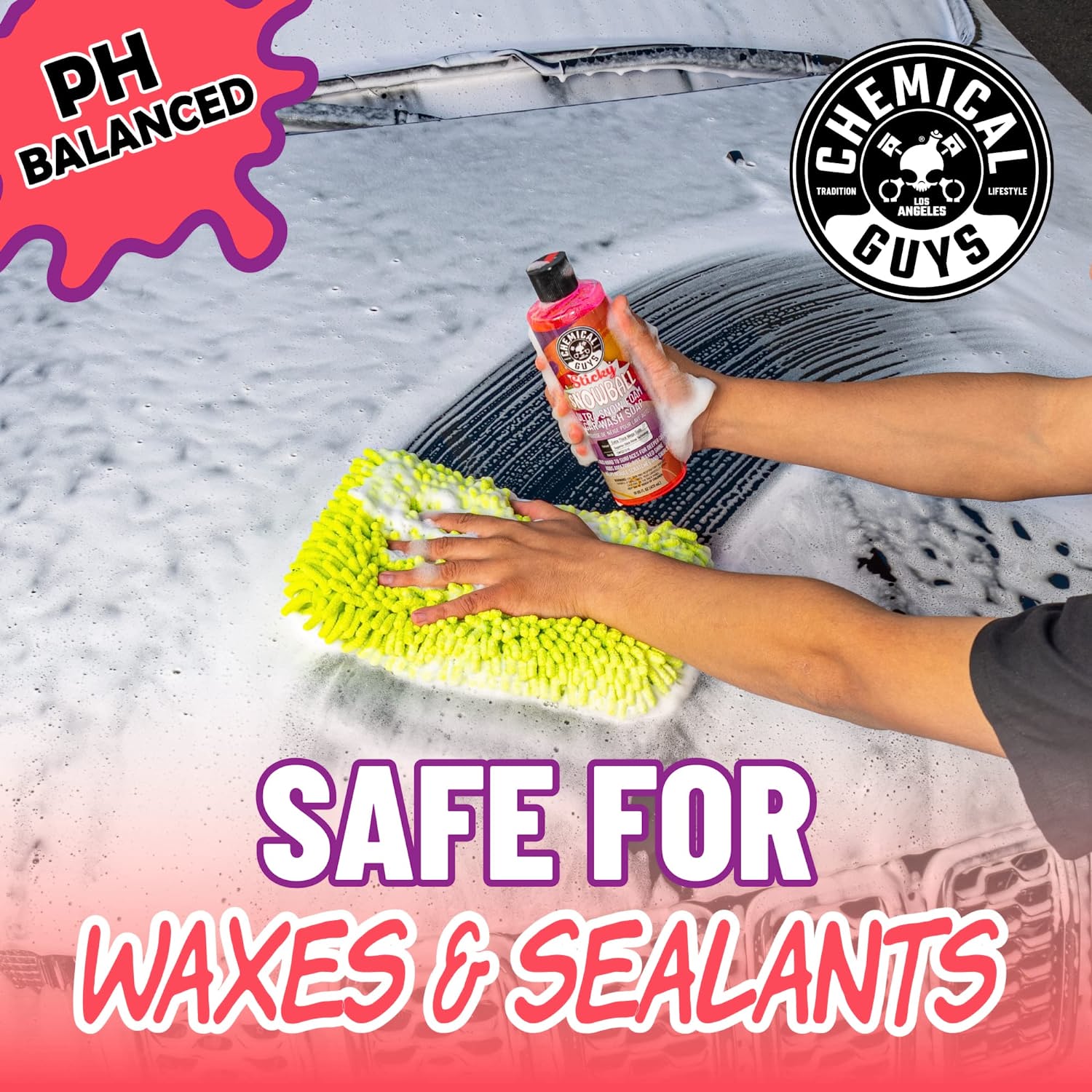 Just Motor מבית אבי חלקי חילוף שמפו מקציף Chemical Guys Sticky