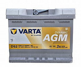 ���� VARTA �� 24 ����� ������ 60 ���� START STOP AGM D52 (��� �����)